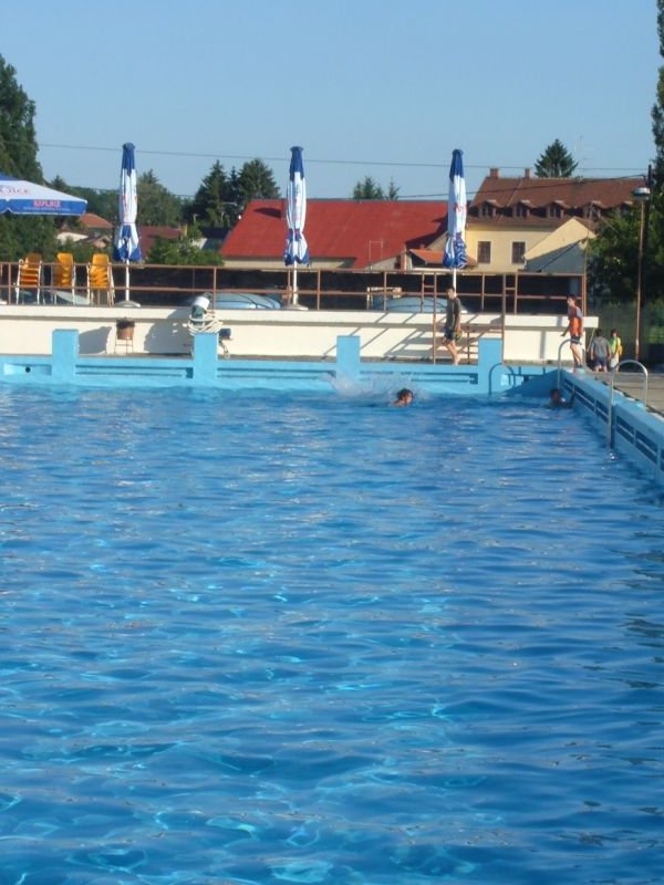 Municipal swimmingpool, once a place of  noteworthy swimming races