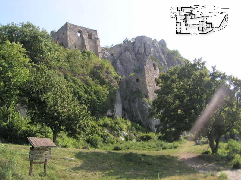 The fortress on the Kalnik Mountain in which King Bela IV was hiding from the Turks