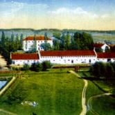 Bird's View of the College, when the stable hadn't been built