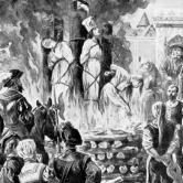 Witches burnt alive during the European Witchcraze