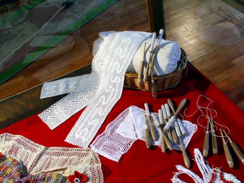 Lace of Križevci, displayed in Križevci Municipal Museum