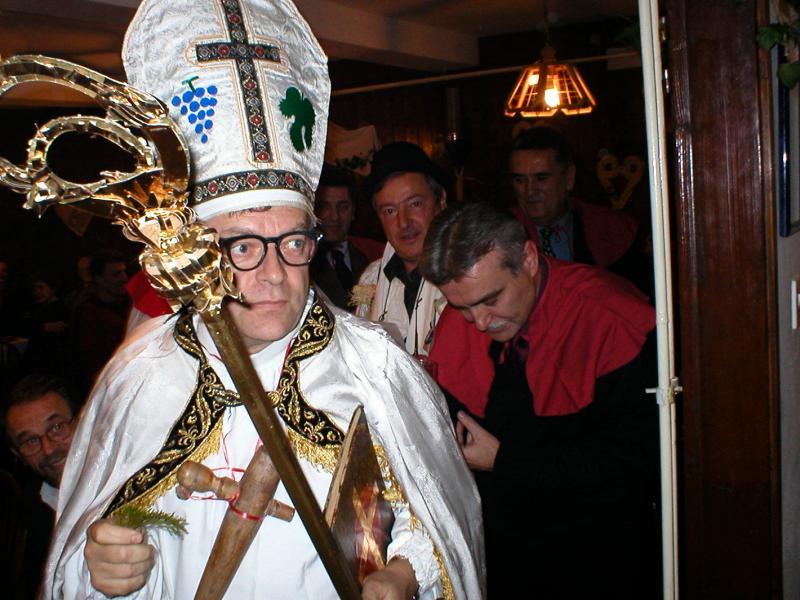 Blessing of the new wine on St Martin's Day, patron saint of wine makers