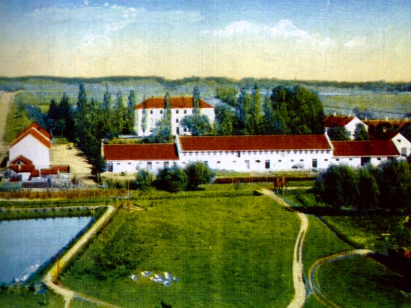 Bird's View of the College, when the stable hadn't been built