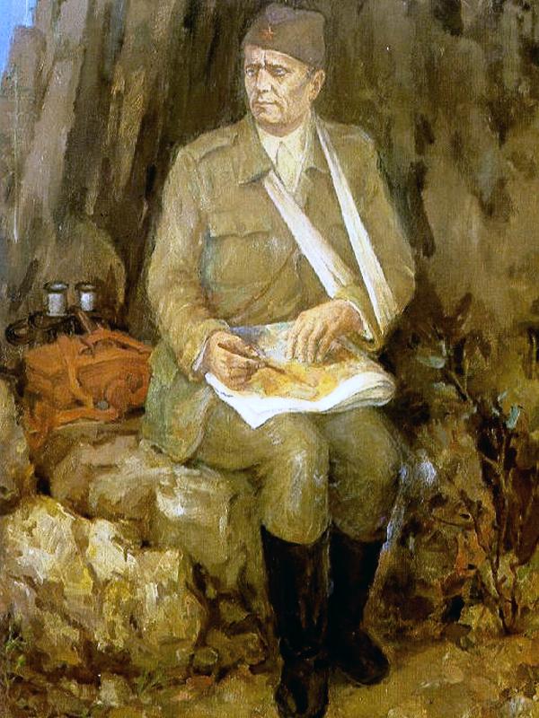 Josip Broz Tito, ulje na platnu, Marijan Detoni