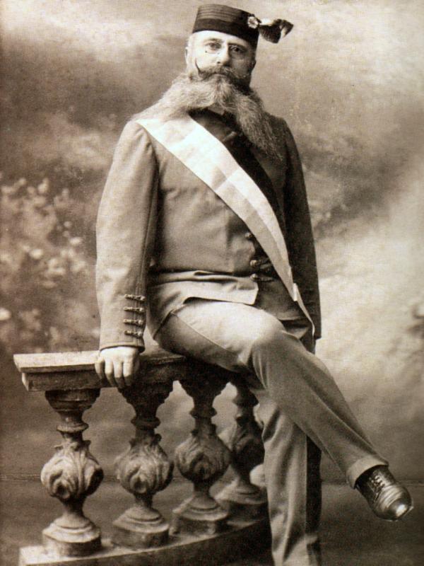 Fran Gundrum in his uniform, 1905