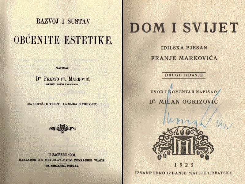 Works of Franjo Marković