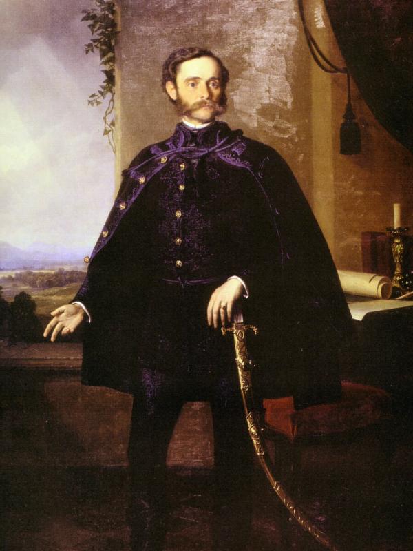 Ljudevit Vukotinović, 1861 portrait