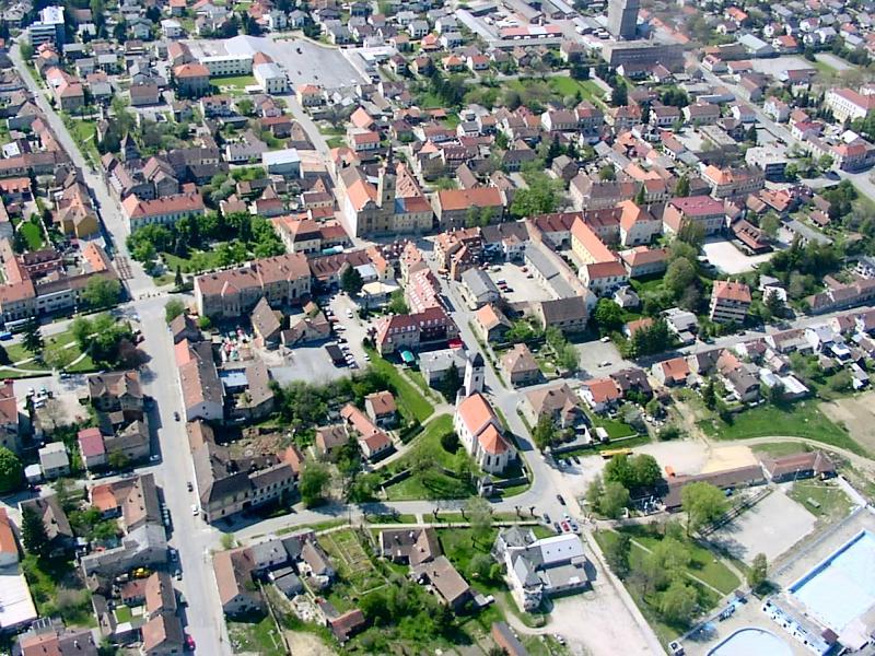 Križevci:Bird's View