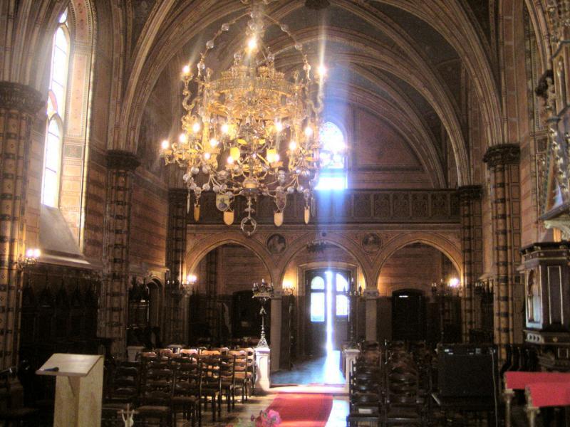 View from the iconostasis inside the Greek Catholic Cathedral of the Holy Trinity