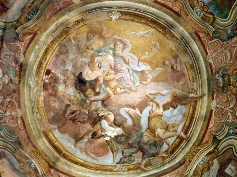 Church of Our Lady of Koruška, cupola frescoes dating from 1726