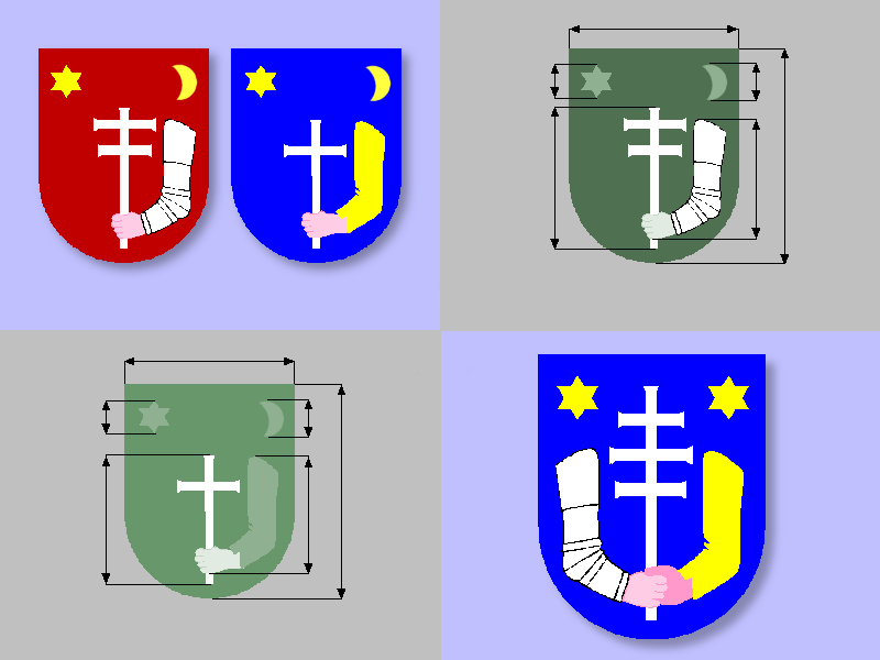 Ujedinjenje gradskih grbova nakon ujedinjenja Donjeg i Gornjeg Križevca