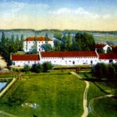 Bird's View of the College, when the stable hadn't been built