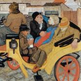 Wobbling Coach, oil on canvas, Marijan Detoni, 1935