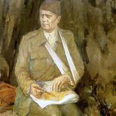 Josip Broz Tito, oil on canvas, by Marijan Detoni