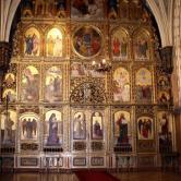 Iconostasis inside the  Greek Catholic Cathedral of the Holy Trinity