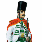 military border fontiersman from Križevci  regiment, 1760